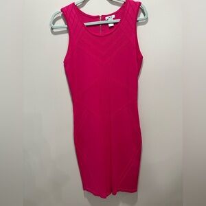 Cache VTG Y2K Pink Knit Bodycon Dress Size Medium